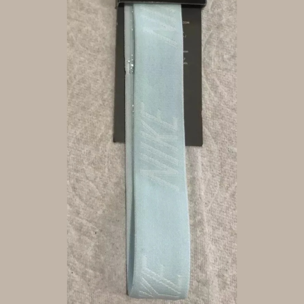 New Nike 1 inch large logo headband topaz mist